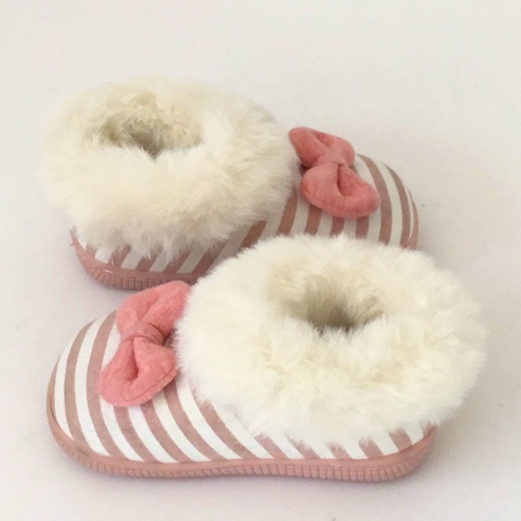 Cheerful Mario Pink Striped Bootie Slippers. Indoor/Outdoor. - Picture 6 of 6